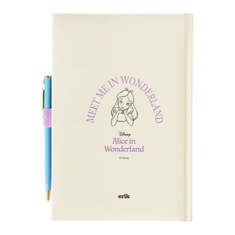 Cuaderno A5 premium + boligrafo Alicia en el Pais de las Maravillas Disney - imagen 2