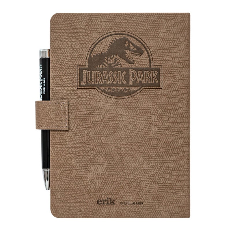 Cuaderno A5 premium + boligrafo proyector Jurassic Park