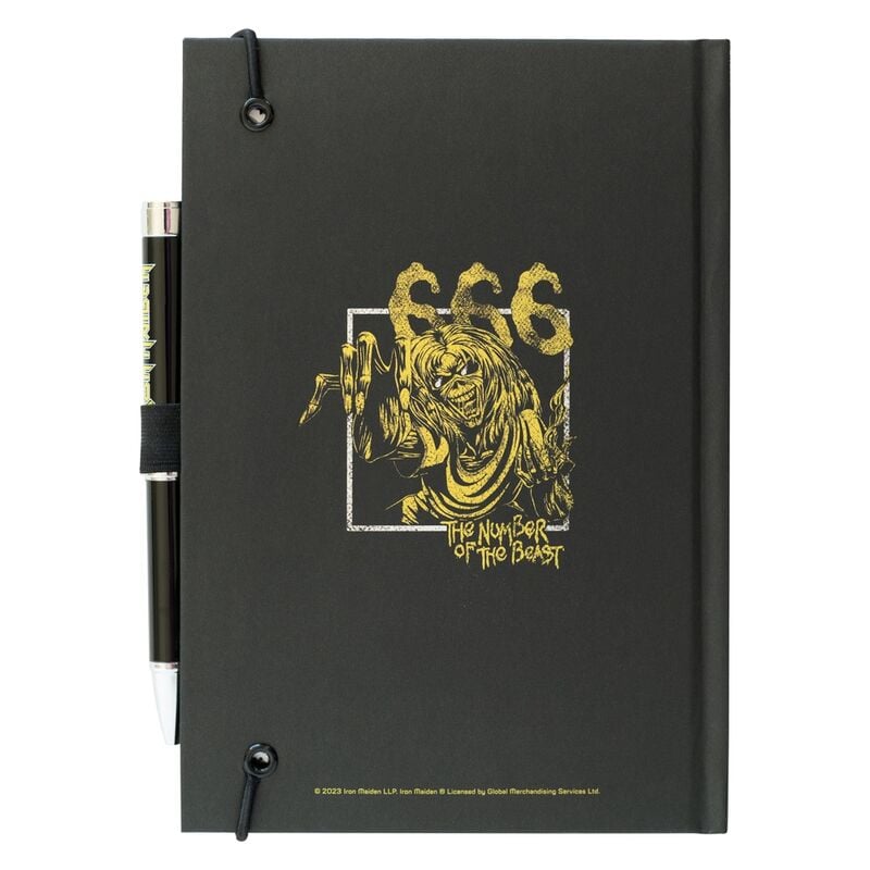Cuaderno A5 premium + boligrafo proyector Iron Maiden - imagen 2
