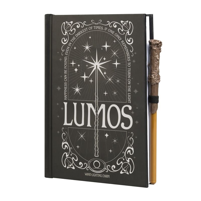 Cuaderno A5 premium led + boligrafo Lumos Harry Potter - imagen 2