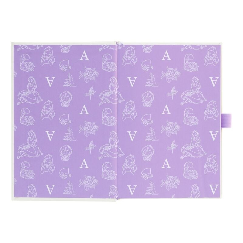 Cuaderno A5 premium + boligrafo Alicia en el Pais de las Maravillas Disney - imagen 3
