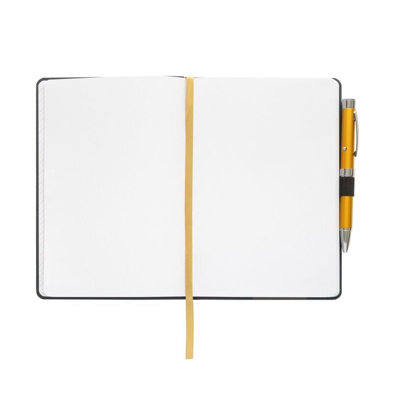 Cuaderno A5 premium + boligrafo proyector Real Madrid