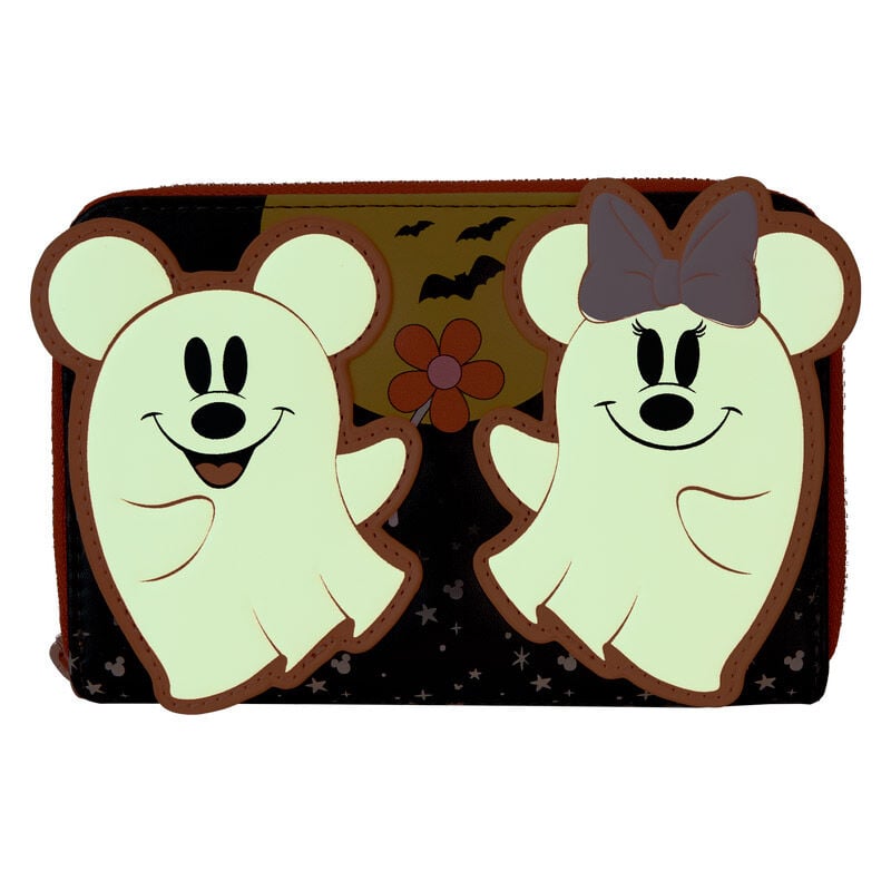 Cartera Floral Ghost Mickey & Minnie Disney Loungefly - imagen 2