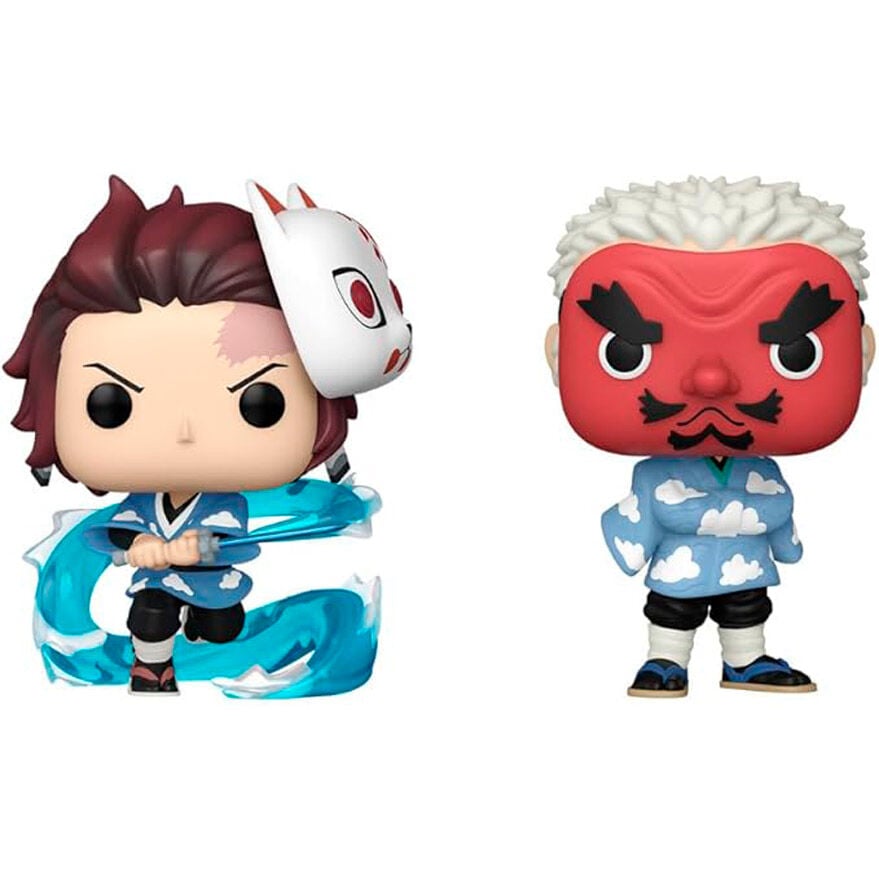 Blister 2 figuras POP Demon Slayer Kimetsu no Yaiba Tanjiro Kamado & Sakonji