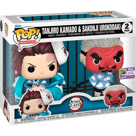 Blister 2 figuras POP Demon Slayer Kimetsu no Yaiba Tanjiro Kamado & Sakonji - imagen 2