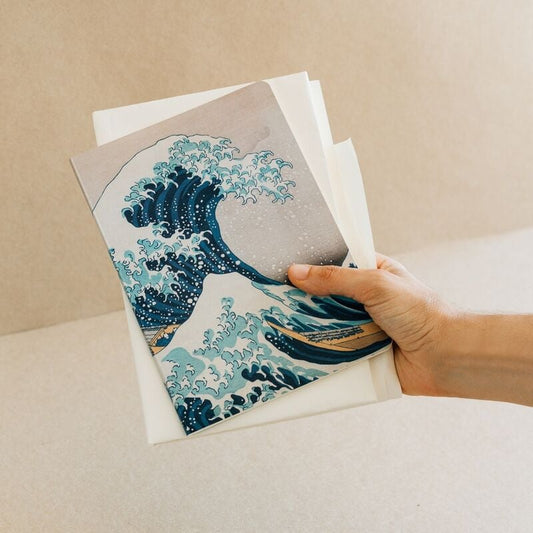 Set 3 cuadernos A5 La Gran Ola de Kanagawa Hokusai - imagen 3