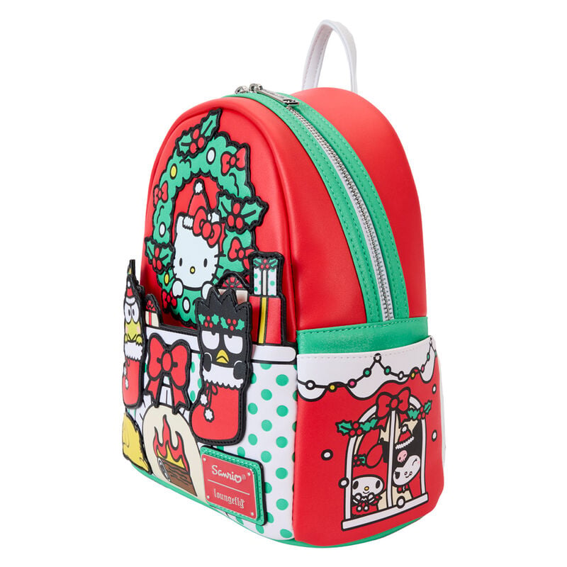 Mochila Christmas Hello Kitty Sanrio Loungefly 26cm - imagen 3