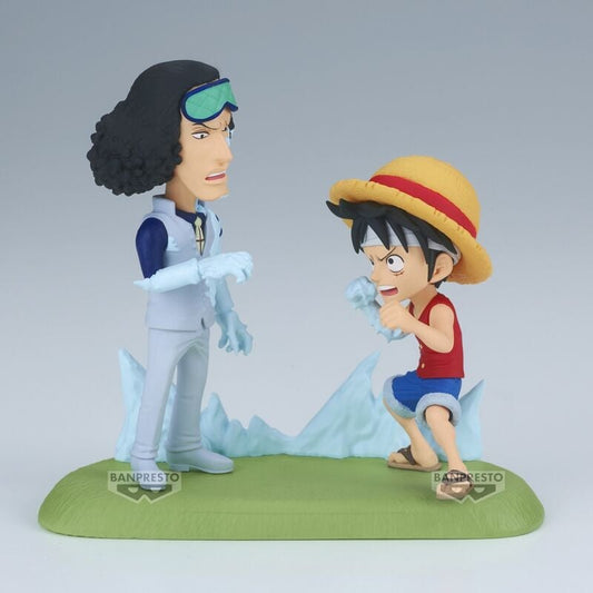 Figura Monkey D. Luffy vs Kuzan World Collectable Figure Log Stories One Piece