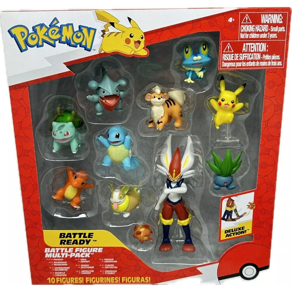 Blister 10 figuras Battle Ready Pokemon - FRIKIRAMA