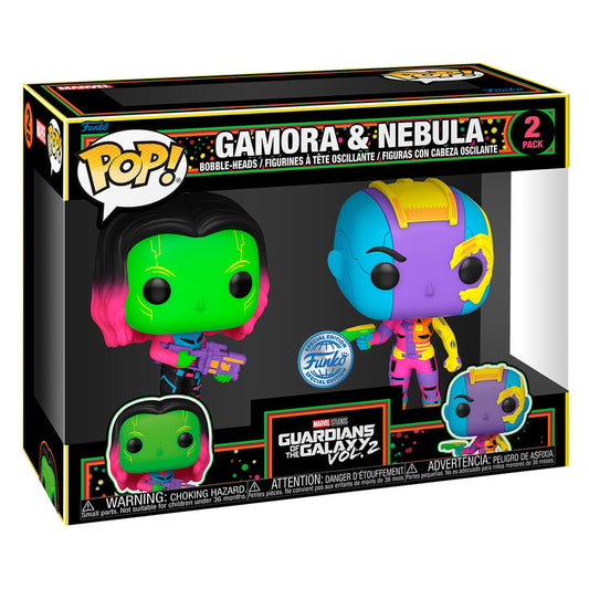 Blister 2 figuras POP Marvel Guardianes de la Galaxia Gamora & Nebula Exclusive - imagen 2