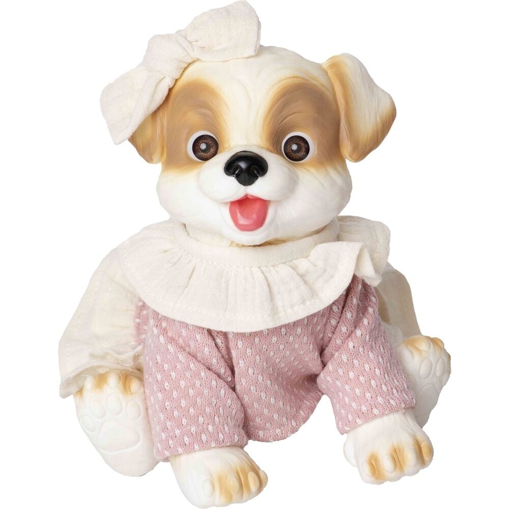 Muñeco bebe reborn perrito vestido lana - imagen 2
