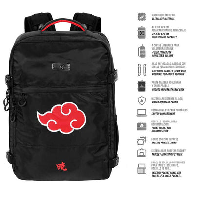 Mochila Clouds Naruto Shippuden 49cm - imagen 2