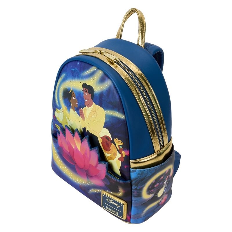 Mochila 15th Anniversary Tiana y El Sapo Disney Loungefly 26cm - imagen 5