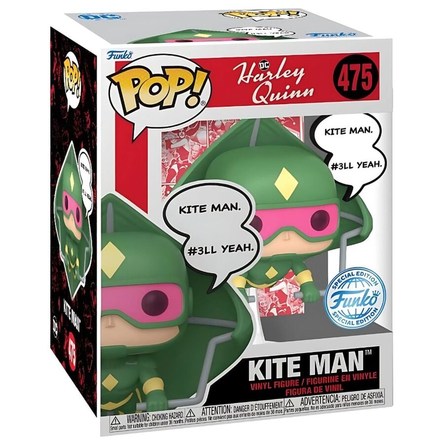 Figura POP Deluxe DC Comics Harley Quinn Kite Man Exclusive - imagen 2