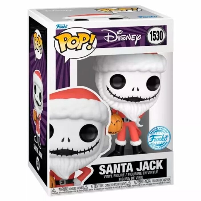 Figura POP Disney Pesadilla Antes de Navidad Santa Jack Exclusive - imagen 2