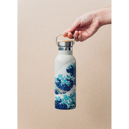 Botella acero inoxidable La Gran Ola de Kanagawa Hokusai 500ml - imagen 5