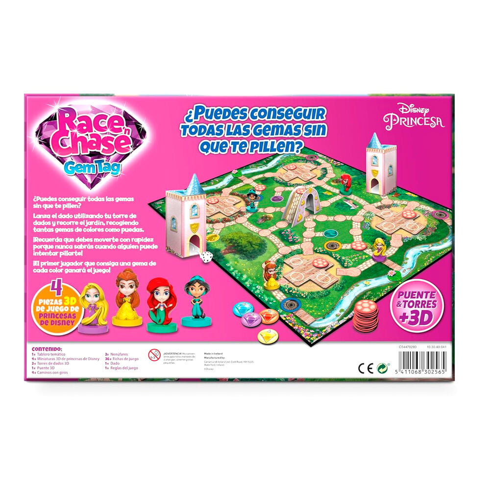 Juego mesa Race Chase Princesas Disney español - imagen 4