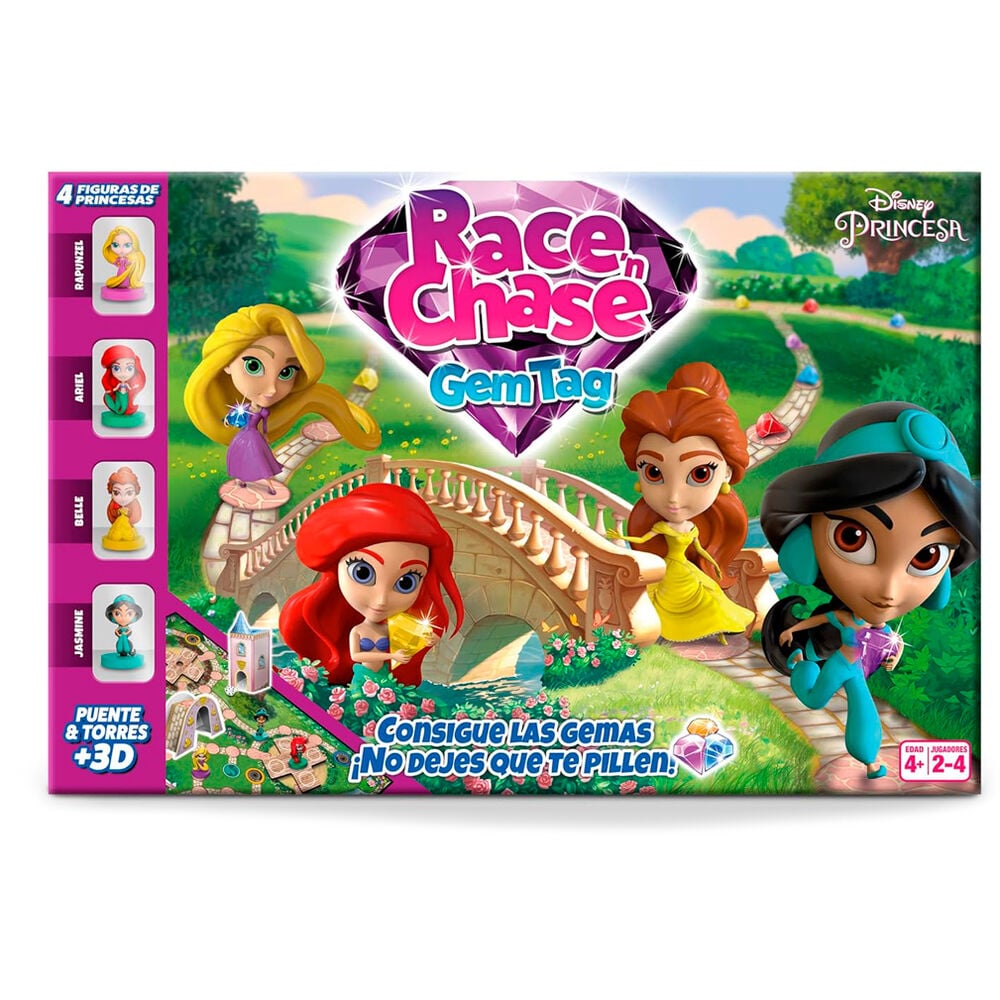 Juego mesa Race Chase Princesas Disney español - imagen 5