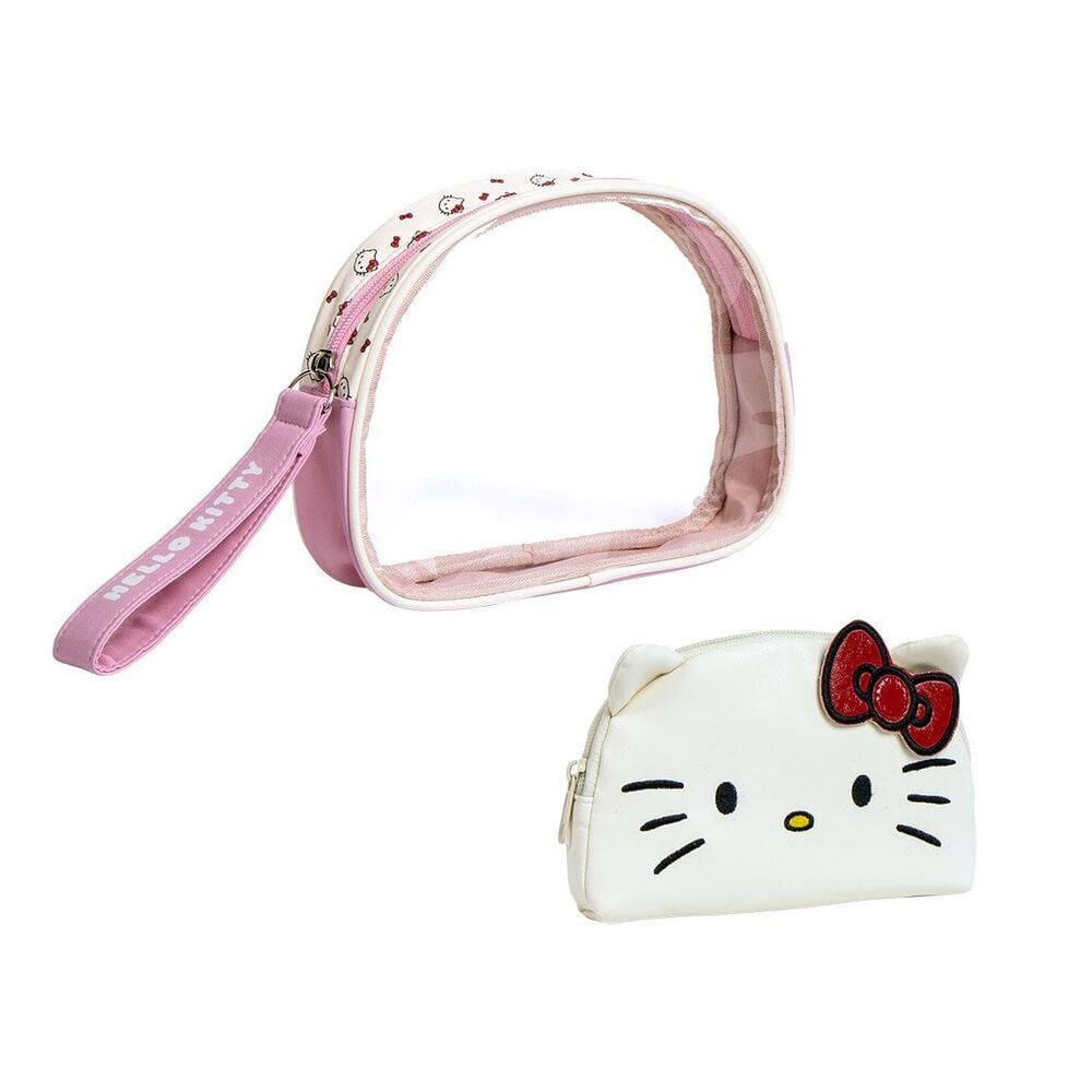 Set 2 neceseres aseo viaje Hello Kitty - imagen 2