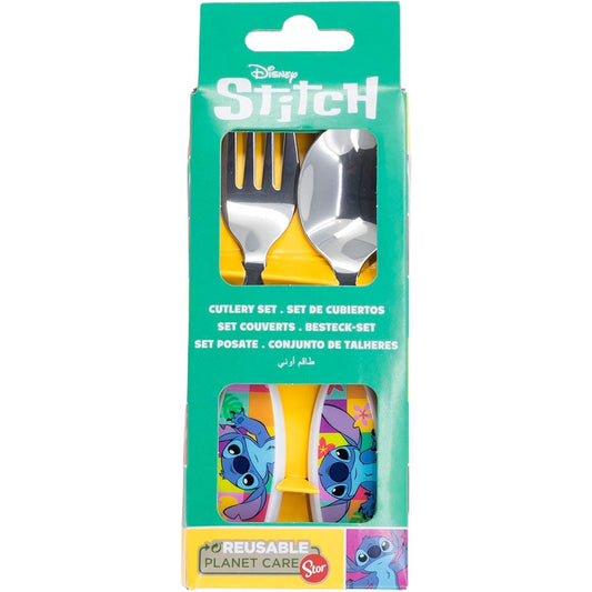 Blister 2 cubiertos metalicos Stitch Disney - imagen 2