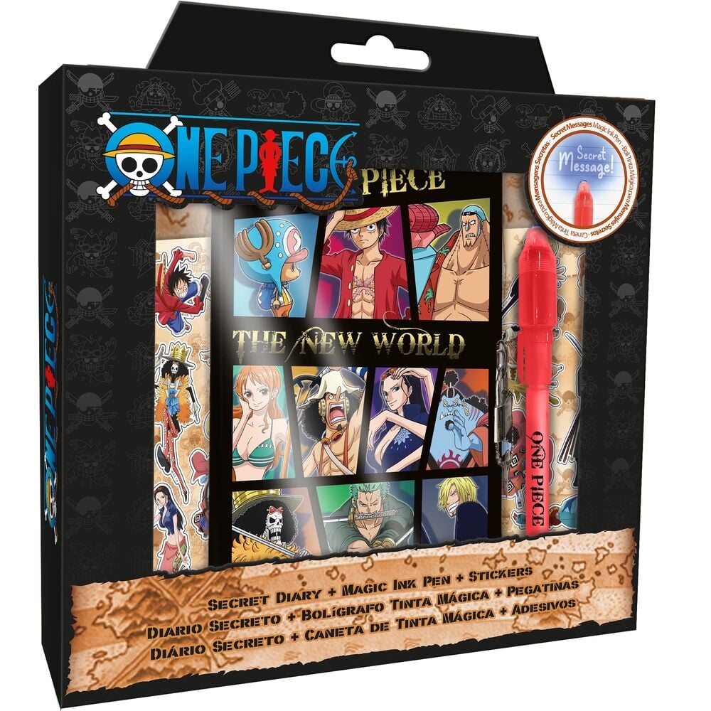 Diario + Boligrafo magico One Piece