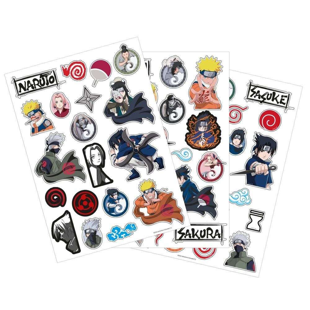Set pegatinas removibles Naruto Shippuden