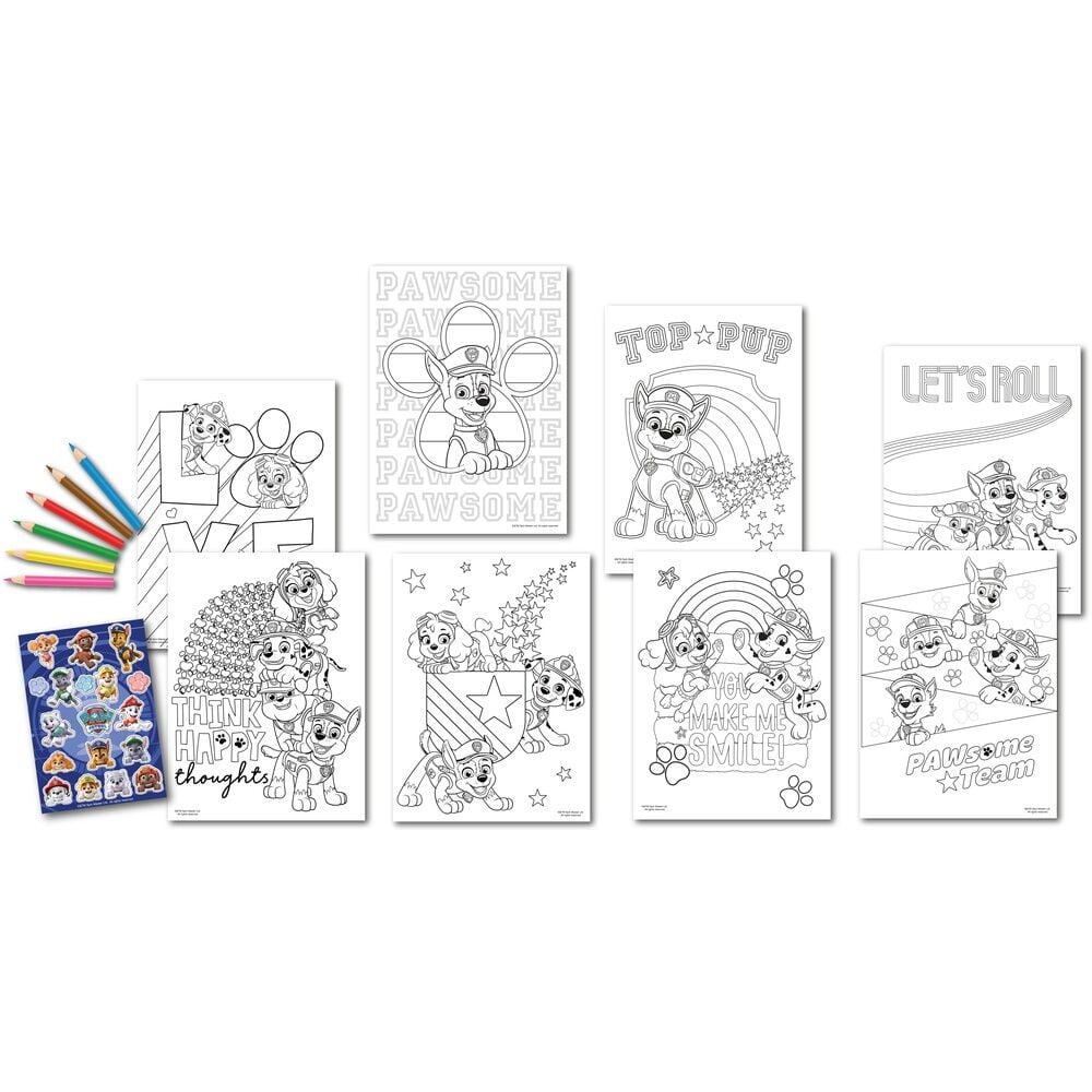Set Colorear pegatinas Patrulla Canina Paw Patrol - imagen 2