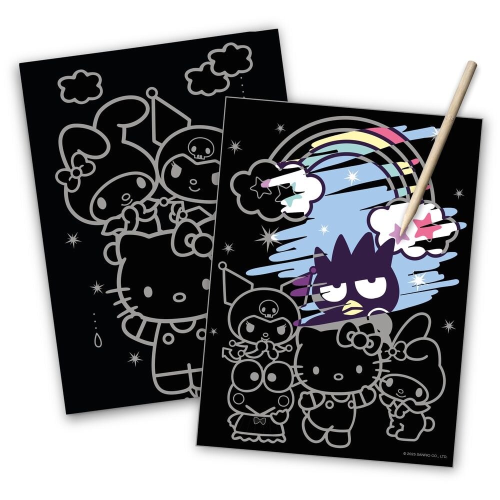 Set papeleria Scratch Art Hello Kitty and Friends - imagen 2