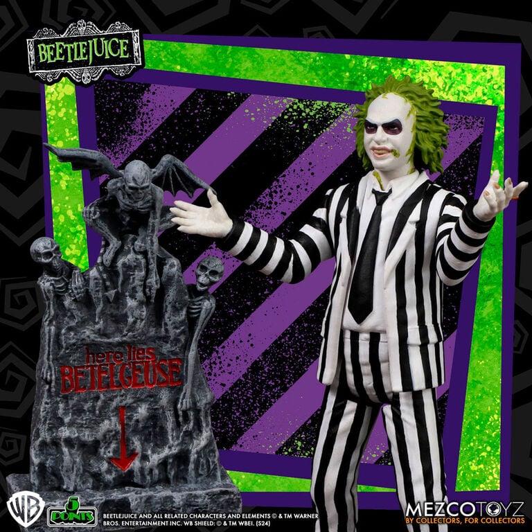 Figura Beetlejuice Striped Suite Beetlejuice 9,5cm - imagen 2