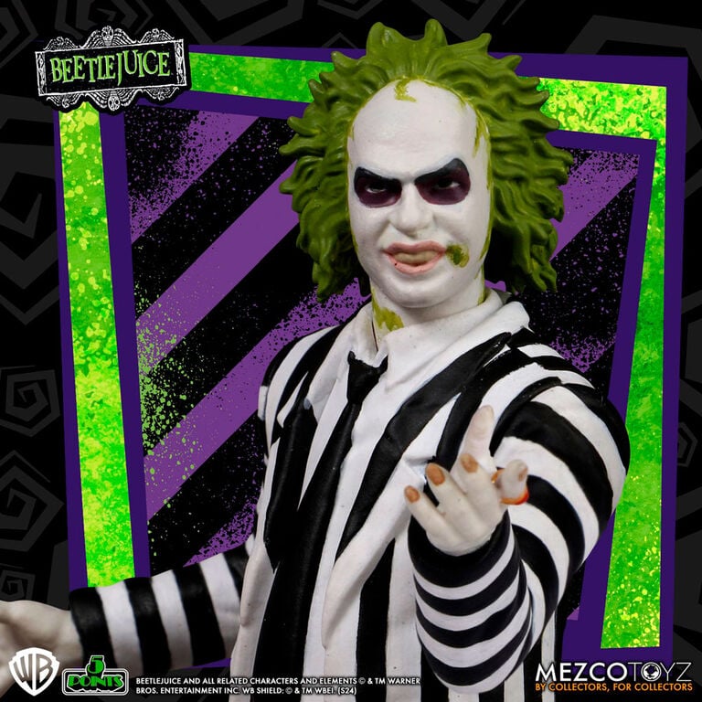 Figura Beetlejuice Striped Suite Beetlejuice 9,5cm - imagen 3