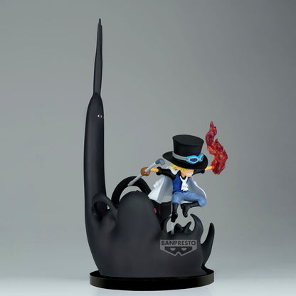 Figura world collectable Sabo & Five Elders One Piece 14cm - imagen 3
