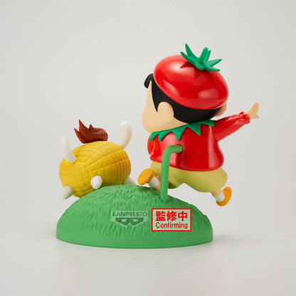 Figura Shinnosuke Vegetable Costume Crayon Shinchan 10cm - imagen 4