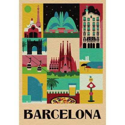 Puzzle Barcelona Style in the City 1000pzs