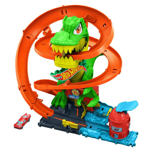 Pista Estacion de Bomberos T-Rex City Hot Wheels - imagen 2