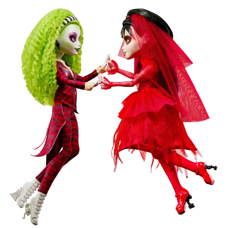 Set 2 muñecas Beetlejuice Bitelchus Monster High Skullector - imagen 6