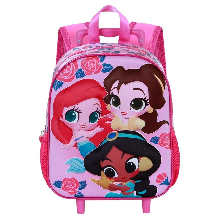 Trolley 3D Flowers Princesas Disney 34cm