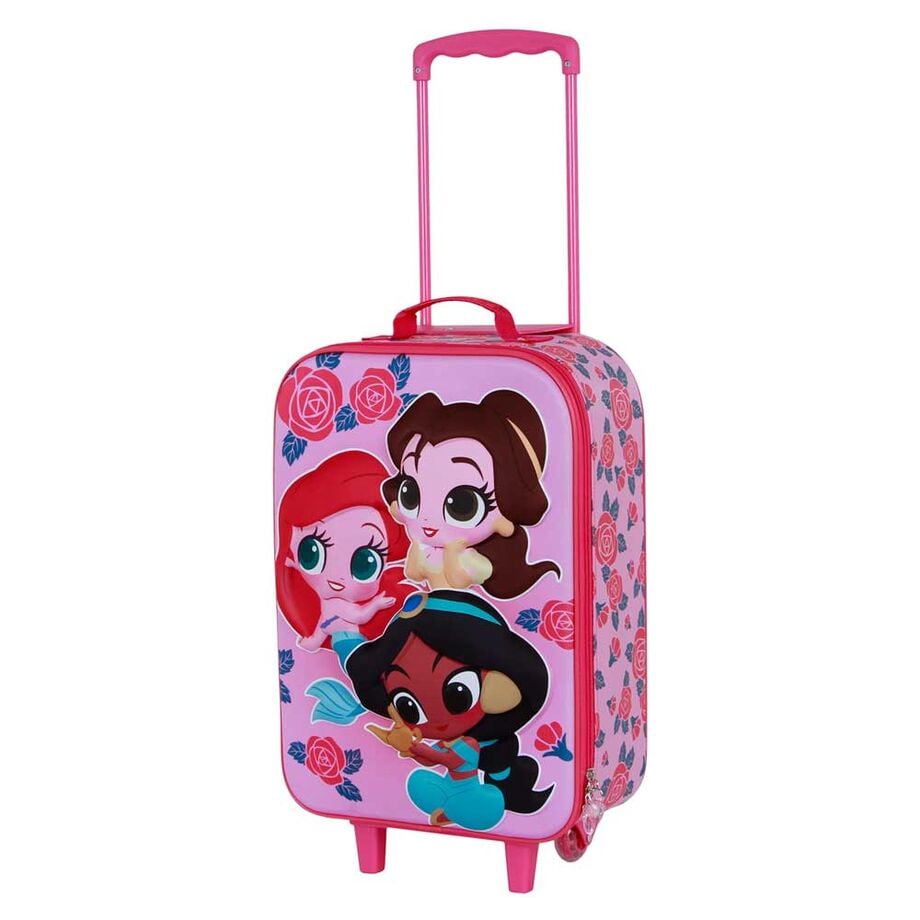 Maleta trolley 3D Flowers Princesas Disney 52cm - imagen 4