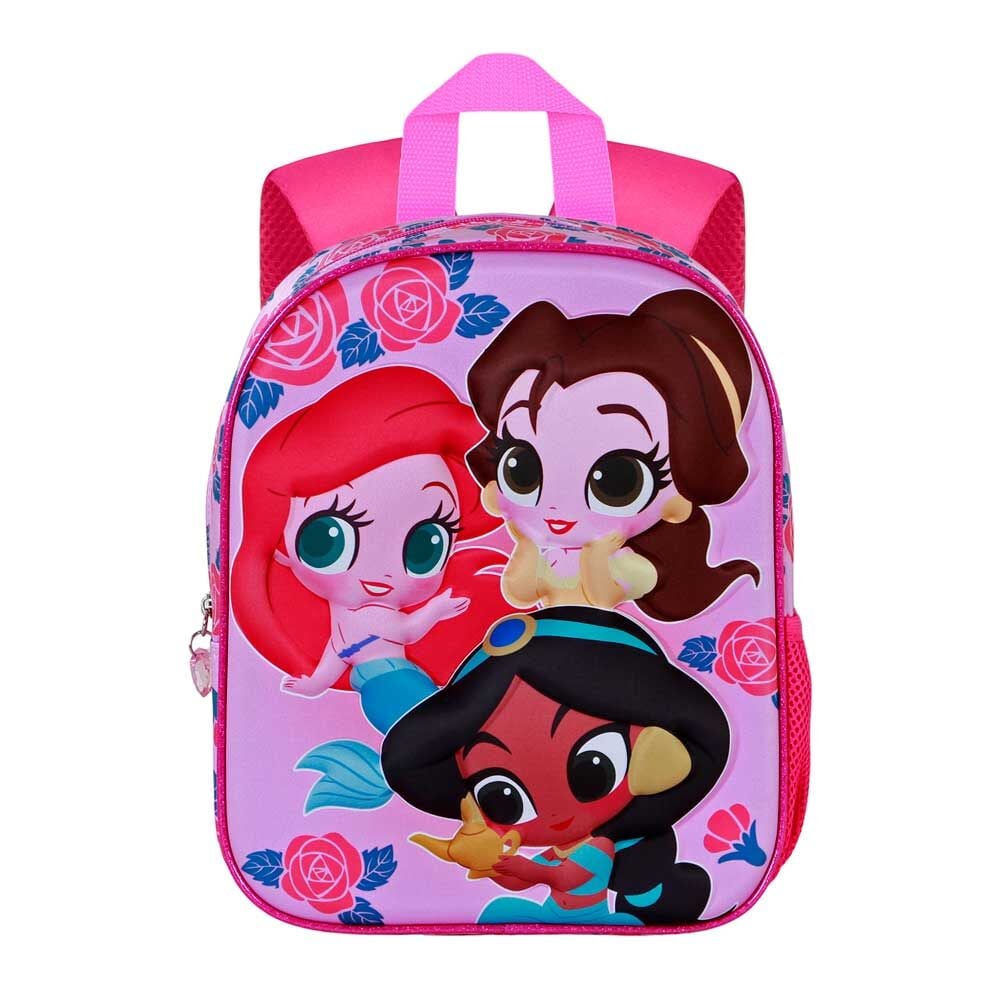Mochila 3D Flowers Princesas Disney 31cm - imagen 2