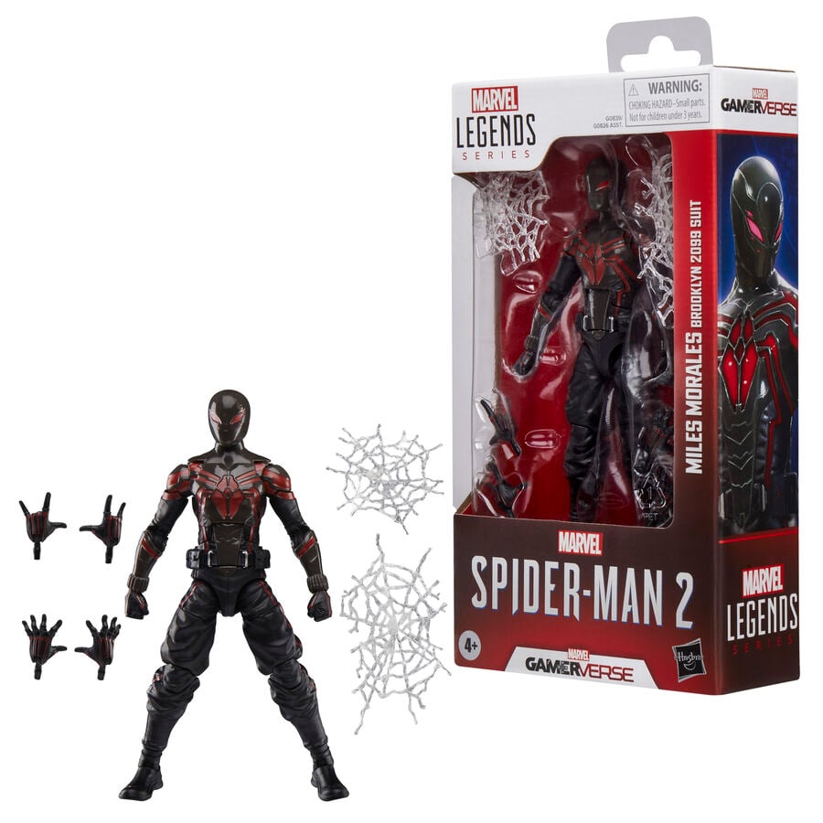 Figura Miles Morales Brooklyn 2099 Suit Spider-Man 2 Marvel Legends 15cm - imagen 5
