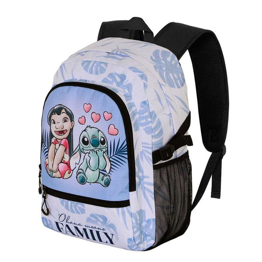 Mochila Couple Stitch Disney 44cm adaptable - imagen 2