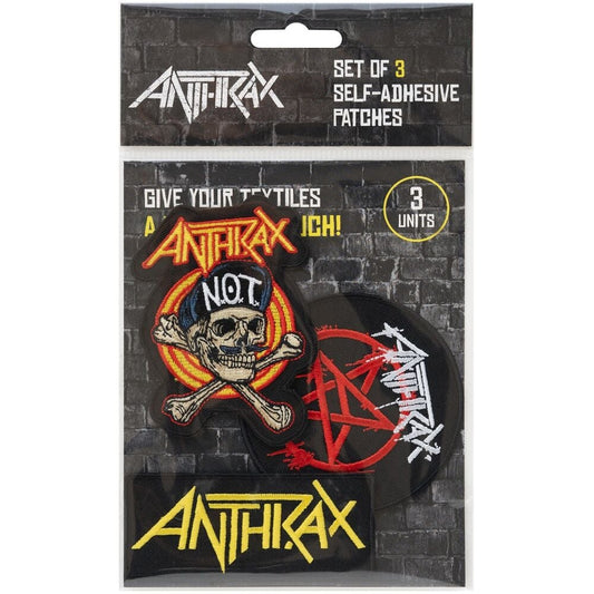 Set 3 parches Anthrax - imagen 2