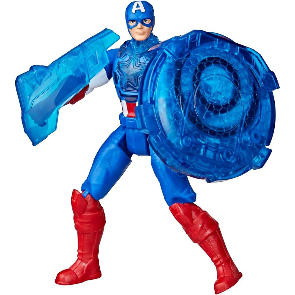 Moto Lanzaescudos + figura Capitan America Los Vengadores Avengers Marvel