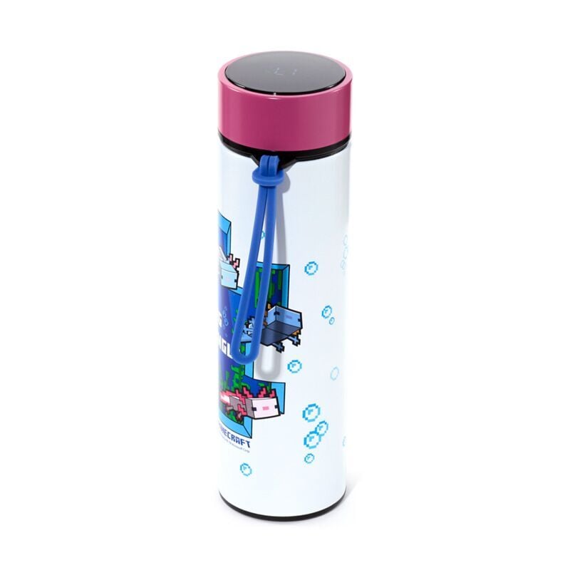 Botella acero inoxidable termo Ajolote Minecraft termometro 450ml - imagen 6