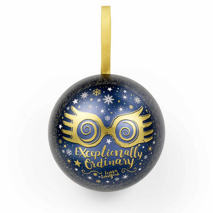 Colgante Gafas Luna Lovegood + Bola de Navidad Harry Potter