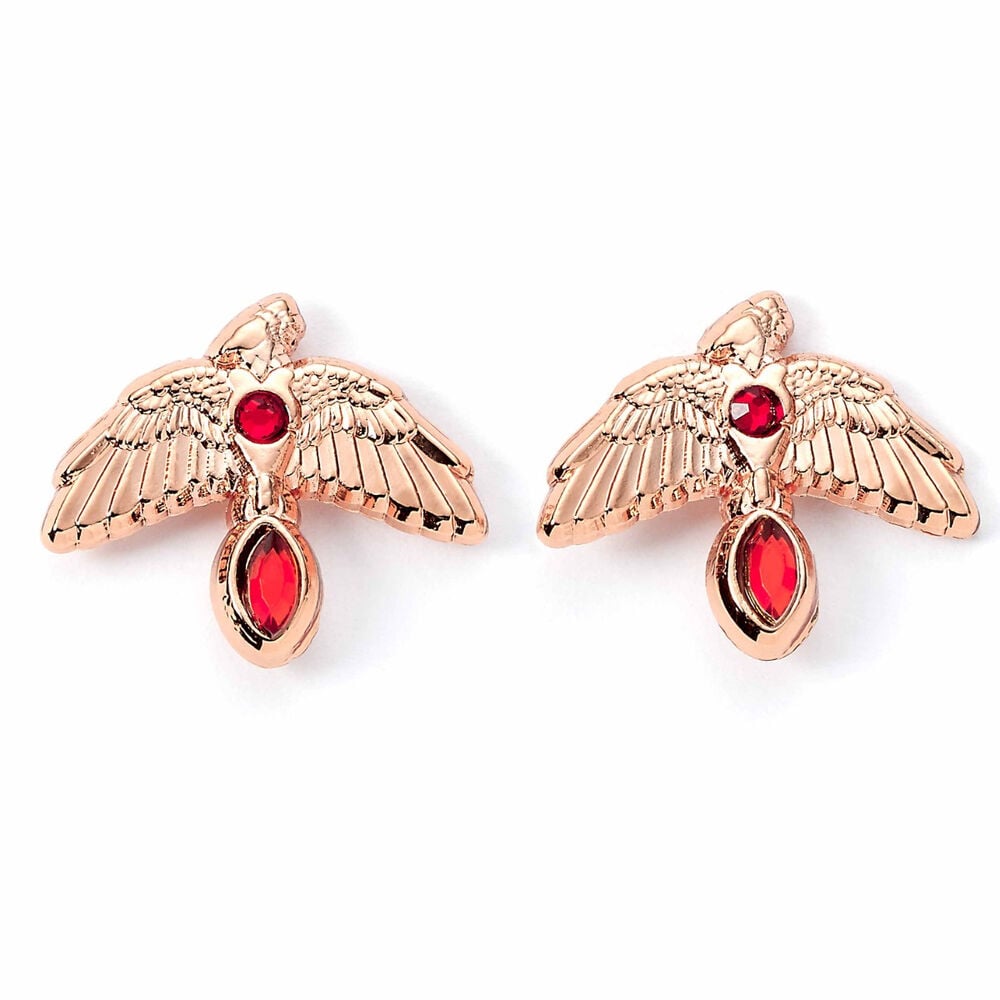 Pendientes Fawkes Rose Gold Harry Potter - imagen 2
