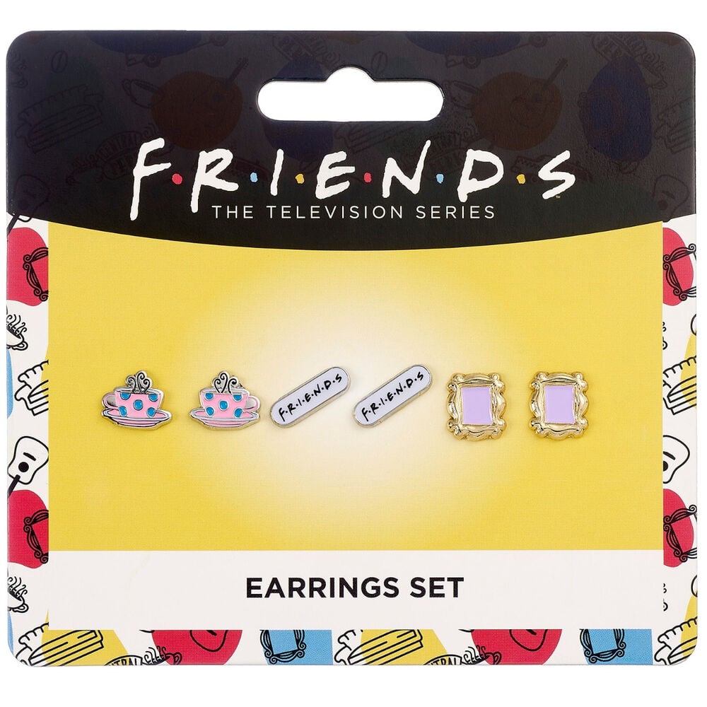 Set 3 pares de pendientes Friends - imagen 2