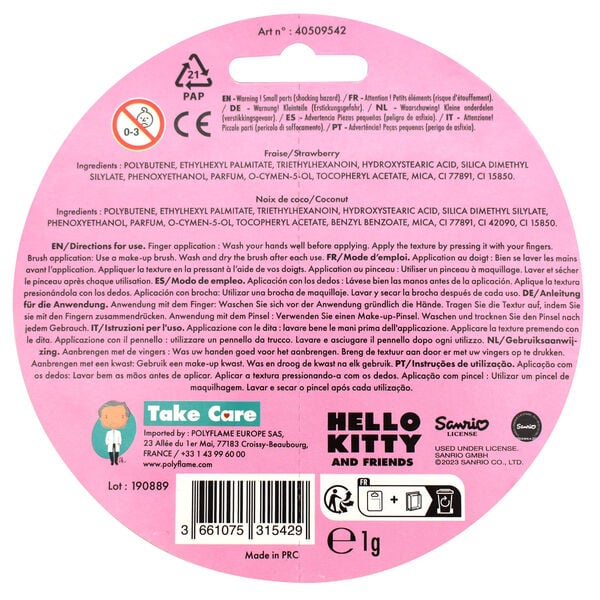 Blister 2 Balsamos Labiales 3D Kuromi & Hello Kitty - imagen 4