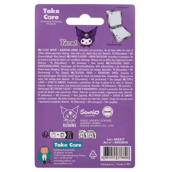 Espejo de Bolsillo Kuromi Hello Kitty - imagen 5