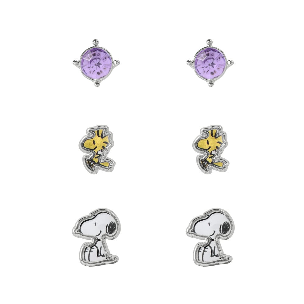 Set 3 Pares de pendientes Snoopy