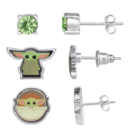 Set 3 Pares de pendientes Baby Yoda Star Wars - imagen 3